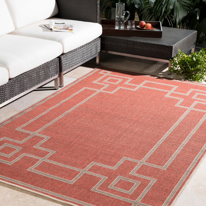 Sol 72 Outdoor™ Amherst Rust Red Rug & Reviews Wayfair